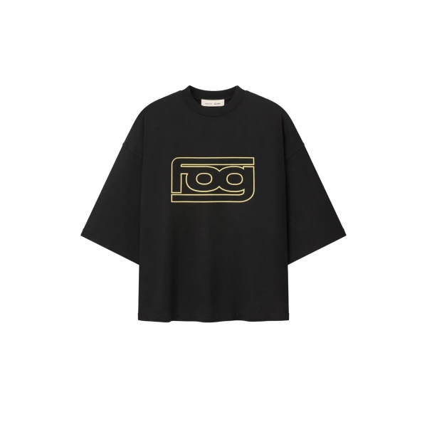 Fear of God Essentials FOG Merch Tee in Washed Vintage Black | Coveti
