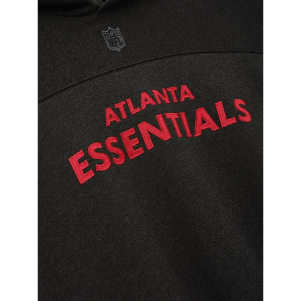 Fear of God Essentials Falcons 90s Relaxed Hoodie in Iron Grey Heather | Sweatshirts | Coveti