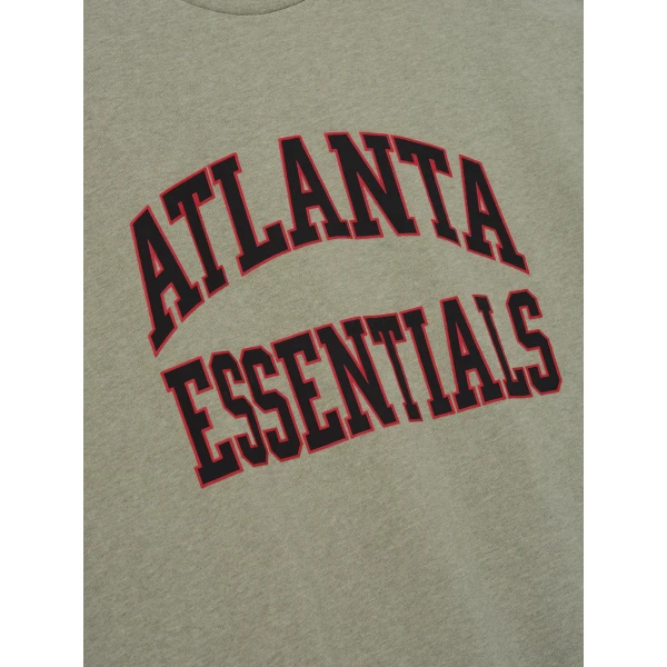 Fear of God Essentials Falcons Merch Tee in Seal Heather | T-shirts & vests | Coveti