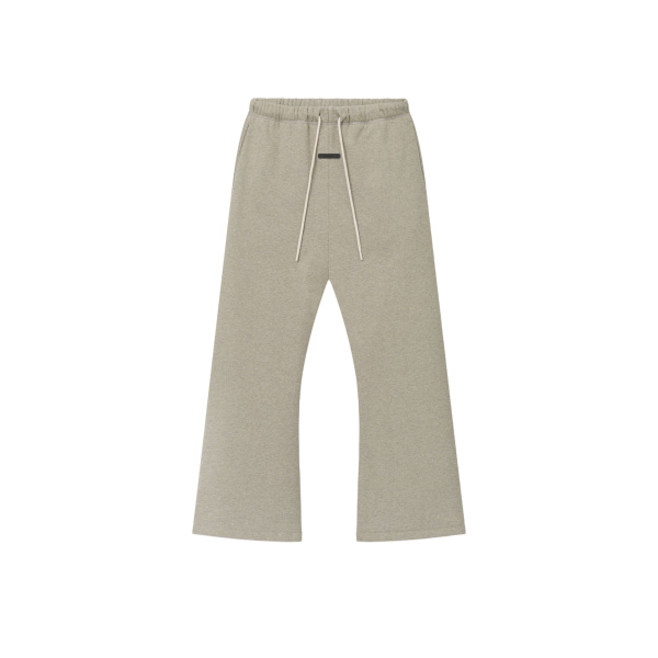Fear of God Essentials Flare Sweatpant in Washed Seal Heather | Coveti