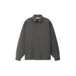 Fear of God Essentials Fleece Overshirt in Ash Heather Fear of God Essentials Fleece Overshirt in Ash Heather | Coveti