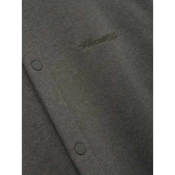 Fear of God Essentials Fleece Overshirt in Ash Heather | Men Shirts | Coveti