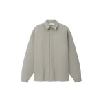 Fear of God Essentials Fleece Overshirt in Pyrite Heather | Coveti