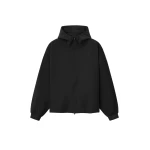 Fear of God Essentials Full Zip Hooded Anorak in Vintage Black | Coveti