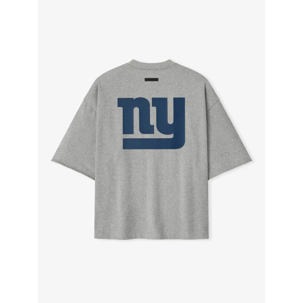 Fear of God Essentials Giants 90s 3/4 Sleeve Football Tee in Concrete Heather | T-shirts & vests | Coveti