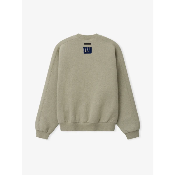 Fear of God Essentials Giants 90s Relaxed Crewneck in Seal Heather | Sweatshirts | Coveti