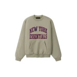 Fear of God Essentials Giants 90s Relaxed Crewneck in Seal Heather | Coveti