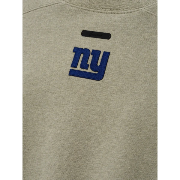 Fear of God Essentials Giants 90s Relaxed Crewneck in Seal Heather | Sweatshirts | Coveti