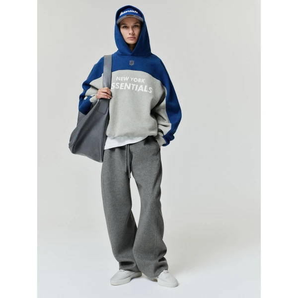 Fear of God Essentials Giants 90s Relaxed Hoodie in Seal Heather | Sweatshirts | Coveti