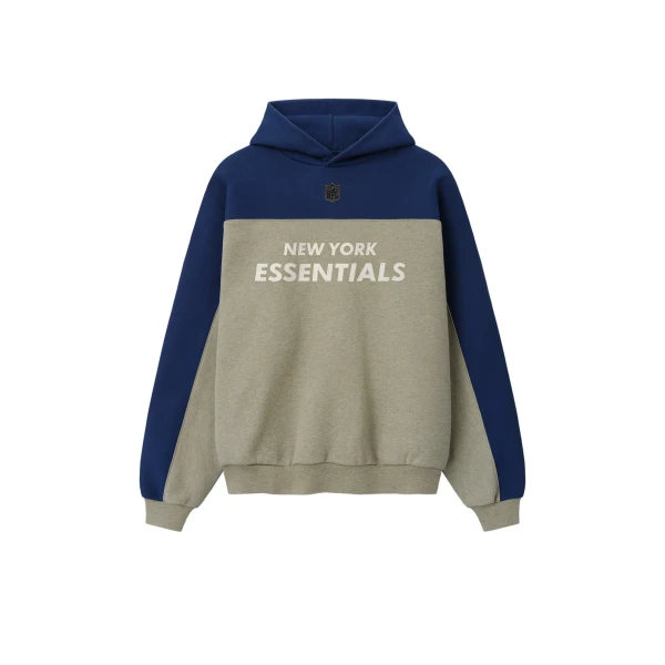 Fear of God Essentials Giants 90s Relaxed Hoodie in Seal Heather | Coveti