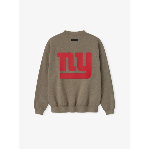Fear of God Essentials Giants Sport Crewneck in Homestead Heather | Sweatshirts | Coveti