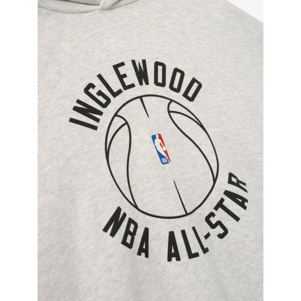 Fear of God Essentials Inglewood x All Star Weekend 2026 90s Hoodie in Oatmeal Heather | Sweatshirts | Coveti