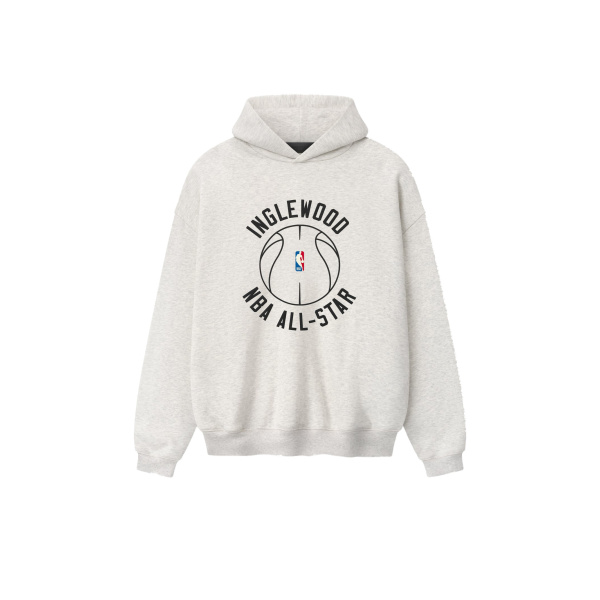 Fear of God Essentials Inglewood x All Star Weekend 2026 90s Hoodie in Oatmeal Heather | Coveti