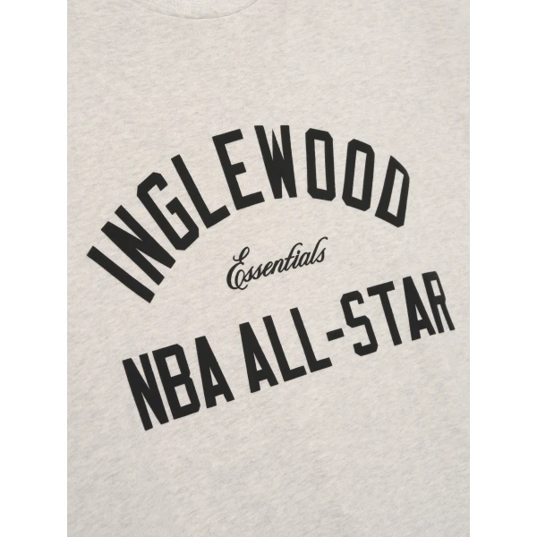Fear of God Essentials Inglewood x All Star Weekend 2026 90s Tee in Oatmeal Heather | T-shirts & vests | Coveti
