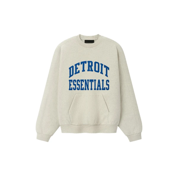 Fear of God Essentials Lions 90s Relaxed Crewneck in Marble Heather | Coveti