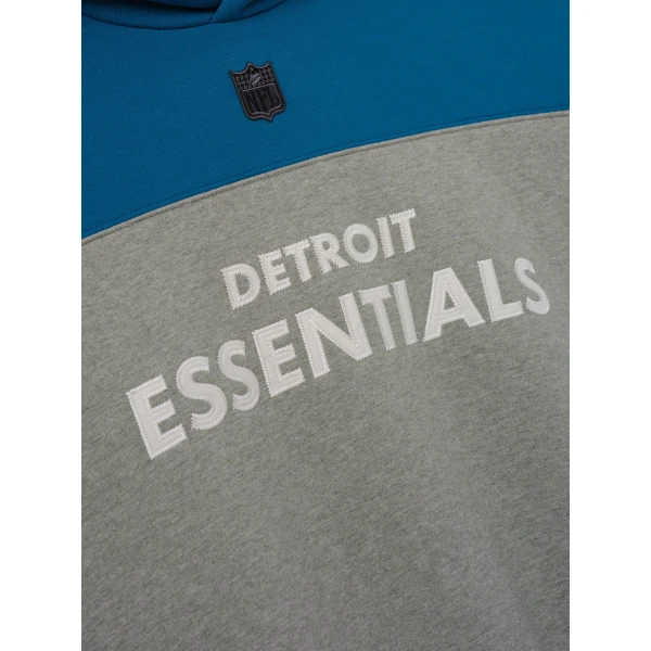 Fear of God Essentials Lions 90s Relaxed Hoodie in Concrete Heather | Sweatshirts | Coveti