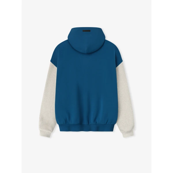 Fear of God Essentials Lions Sport Hoodie in Blue Sapphire and Heather Stone | Sweatshirts | Coveti