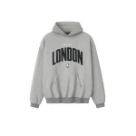 Fear of God Essentials London 90s Hoodie in Concrete Heather | Coveti