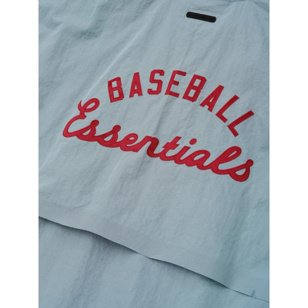 Fear of God Essentials MLB 3/4 Sleeve Pullover in Stone Blue | Sweatshirts | Coveti