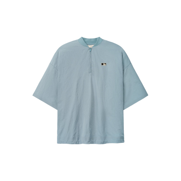 Fear of God Essentials MLB 3/4 Sleeve Pullover in Stone Blue | Coveti