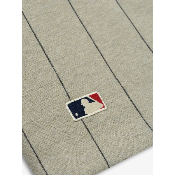 Fear of God Essentials MLB 90s Sweatshort in Seal Heather with Black Pinstripes | Shorts | Coveti