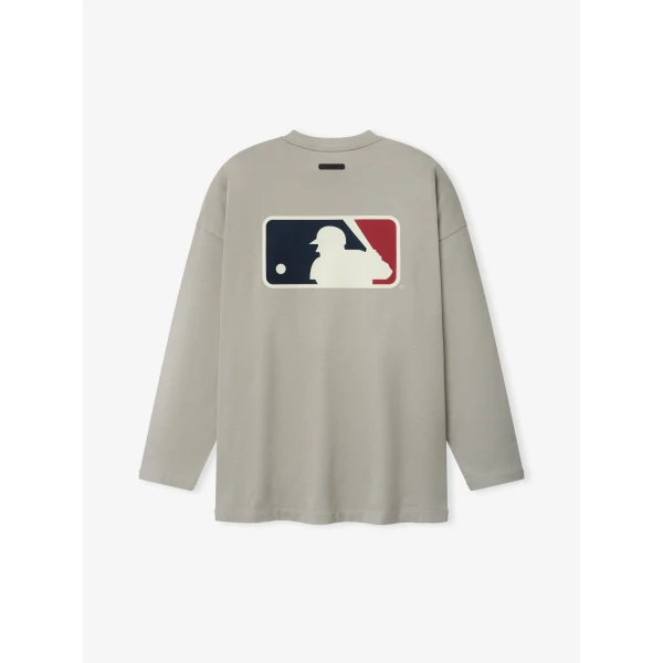 Fear of God Essentials MLB Boxy Long Sleeve Tee in Seal | T-shirts & vests | Coveti