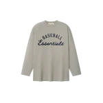 Fear of God Essentials MLB Boxy Long Sleeve Tee in Seal | Coveti