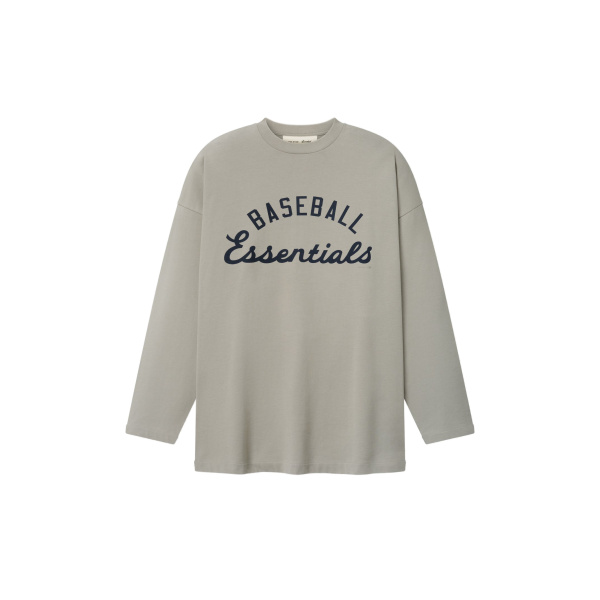 Fear of God Essentials MLB Boxy Long Sleeve Tee in Seal | Coveti