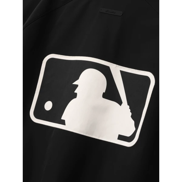 Fear of God Essentials MLB Full Zip Bomber in Black | Men Jackets | Coveti