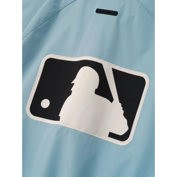 Fear of God Essentials MLB Full Zip Bomber in Stone Blue | Men Jackets | Coveti