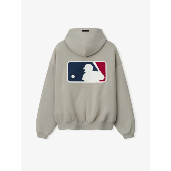 Fear of God Essentials MLB Full Zip Sport Hoodie in Seal | Sweatshirts | Coveti
