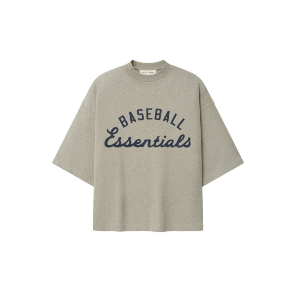 Fear of God Essentials MLB Merch Tee in Seal Heather | Coveti