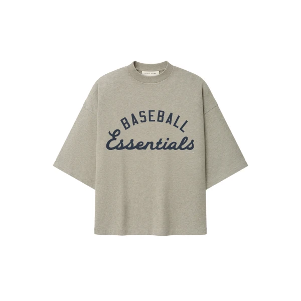 Fear of God Essentials MLB Merch Tee in Seal Heather | Coveti