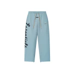 Fear of God Essentials MLB Relaxed Track Pant in Stone Blue | Coveti
