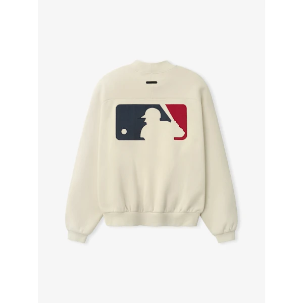 Fear of God Essentials MLB Sport Crewneck in Oat | Sweatshirts | Coveti