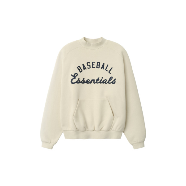 Fear of God Essentials MLB Sport Crewneck in Oat | Coveti