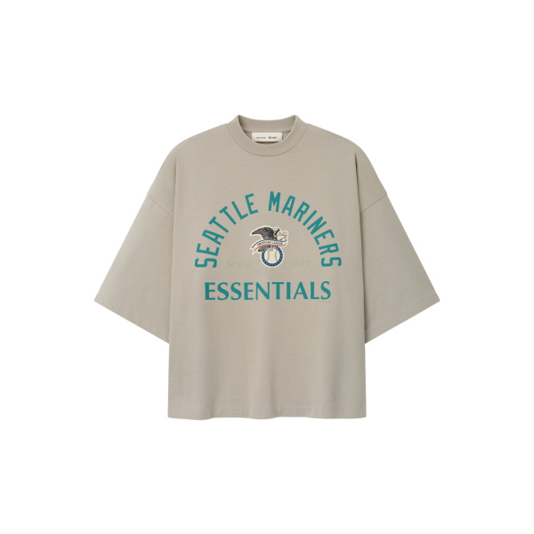 Fear of God Essentials Mariners American League Merch Tee in Seal | Coveti