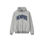 Fear of God Essentials Memphis Grizzlies 90s Hoodie in Concrete Heather | Coveti