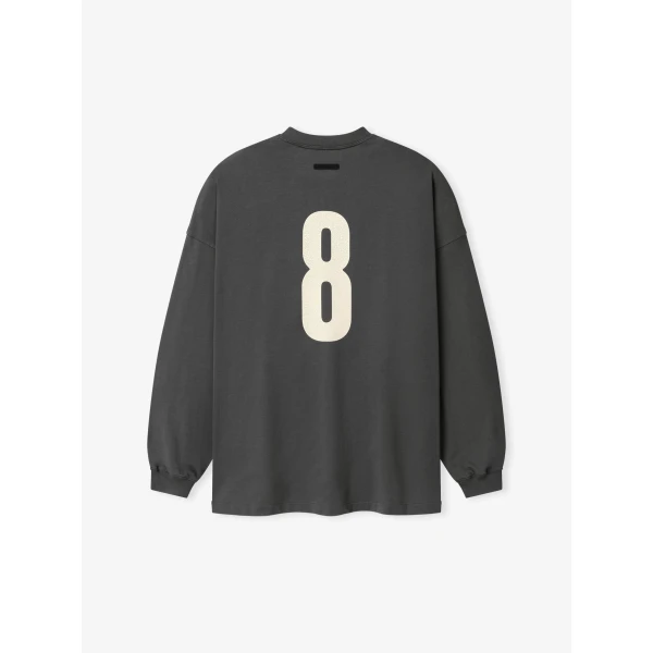Fear of God Essentials Merch Long Sleeve Tee in Iron Grey | T-shirts & vests | Coveti