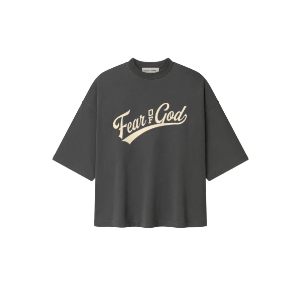 Essentials Merch Tee Boxy Fit in Iron Grey