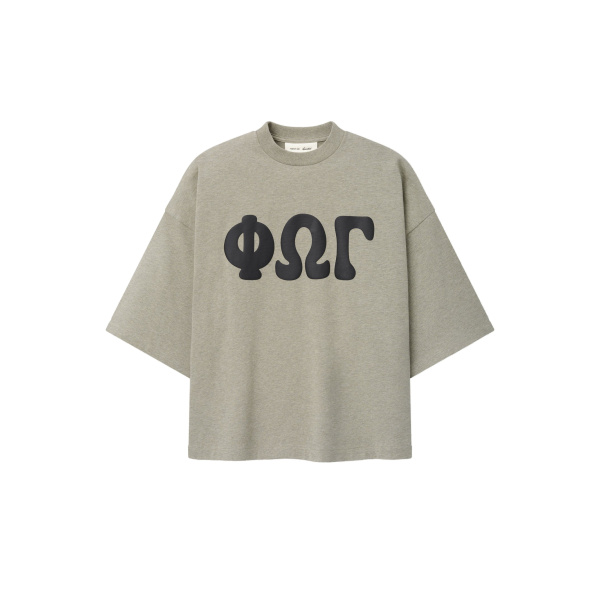 Fear of God Essentials Merch Tee Boxy Fit in Seal Heather | Coveti