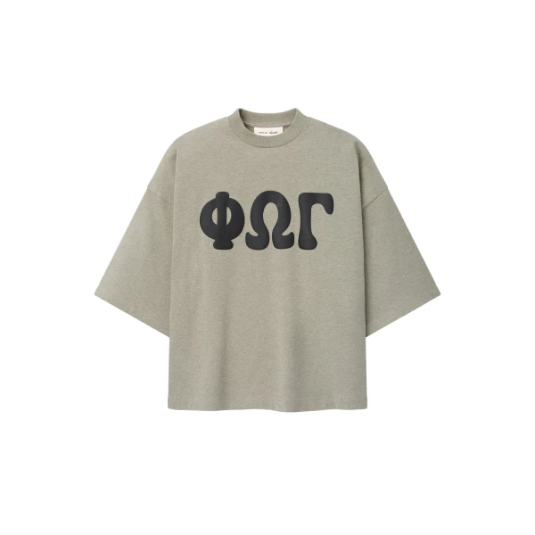 Fear of God Essentials Merch Tee Boxy Fit in Seal Heather | Coveti