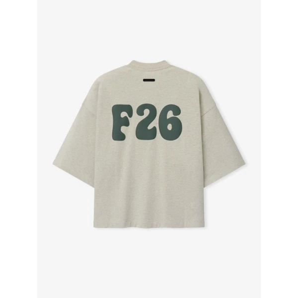 Fear of God Essentials Merch Tee Boxy Fit in Vanilla Heather | T-shirts & vests | Coveti