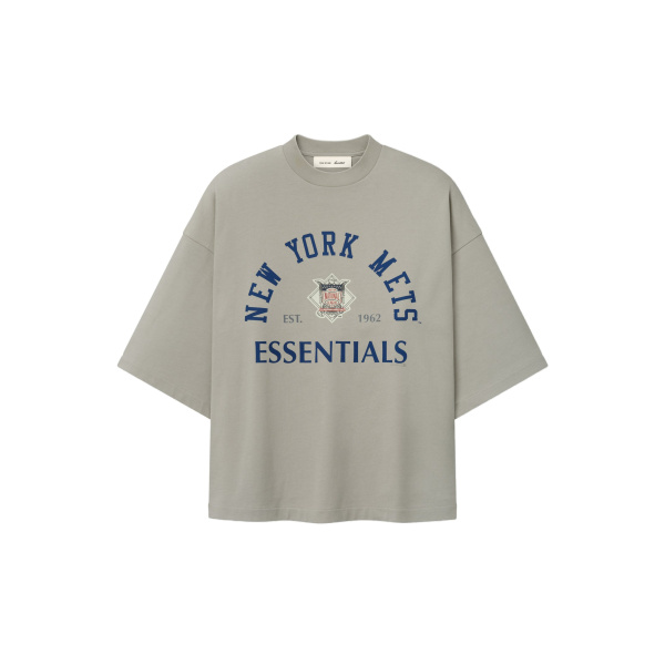 Fear of God Essentials Mets National League Merch Tee in Seal | Coveti