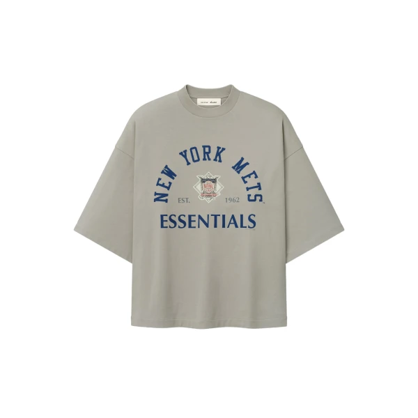 Fear of God Essentials Mets National League Merch Tee in Seal | Coveti