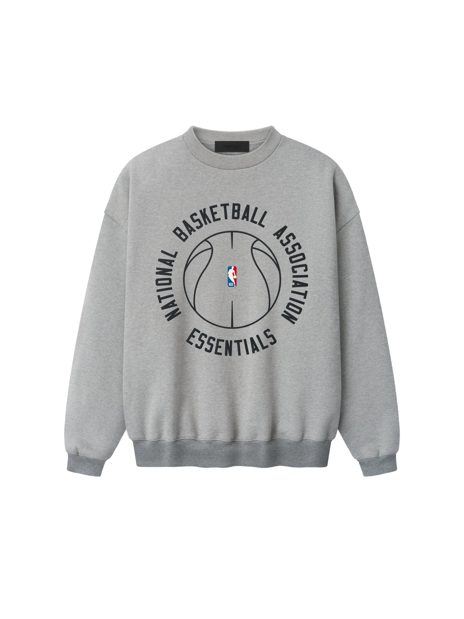 Fear of God Essentials NBA x Barkley Hendricks 90s Crewneck in Concrete Heather Fear of God Essentials NBA x Barkley Hendricks 90s Crewneck in Concrete Heather | Coveti