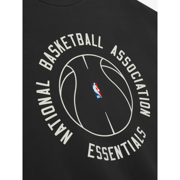 Fear of God Essentials NBA x Barkley Hendricks 90s Crewneck in Faded Black | Sweatshirts | Coveti