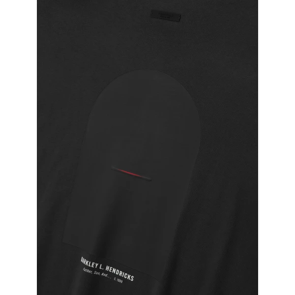 Fear of God Essentials NBA x Barkley Hendricks Long Sleeve V-Neck Tee in Faded Black | T-shirts & vests | Coveti