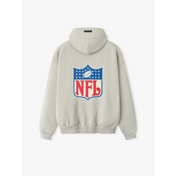 Fear of God Essentials NFL Sport Hoodie in Heather Stone | Sweatshirts | Coveti