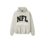 Fear of God Essentials NFL Sport Hoodie in Heather Stone | Coveti